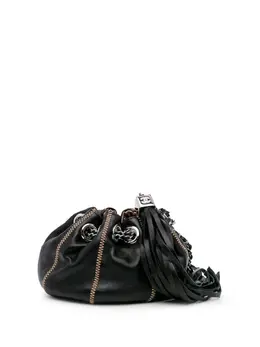 Chanel 2003-2004 Mini Lambskin and Satin Reversible Sac Cordon clutch bag 30022635