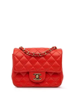 Chanel 2017-2018 Mini Square Classic Lambskin Single Flap crossbody bag 30023329