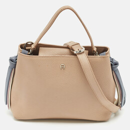 Aigner Beige Leather Top Handle Bag 1142216