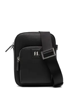 Karl Lagerfeld monogram leather messenger bag 28613030