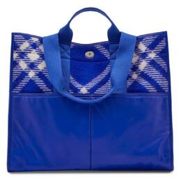 Burberry Check Jacquard Woven Shopper Tote 8075132