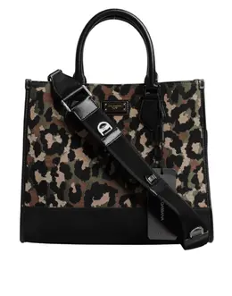 Dolce & Gabbana Multicolor Leopard Shopping Tote Shoulder Bag bag4319