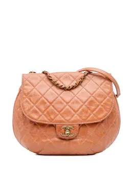 Chanel 2014-2015 Medium Aged Calfskin Bubble CC Flap shoulder bag 30037234