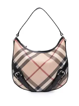 Burberry 2000-2017 Supernova Check Coated Canvas Larkin hobo bag 30054394