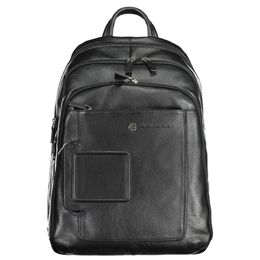 Piquadro Black Leather Men Backpack pi-20664