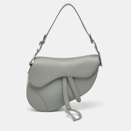 Christian Dior Grey Leather Saddle Bag 1142771