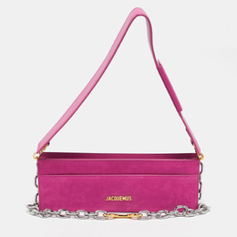 Jacquemus Pink Nubuck Leather Le Sac Ciuciu Shoulder Bag 1142808