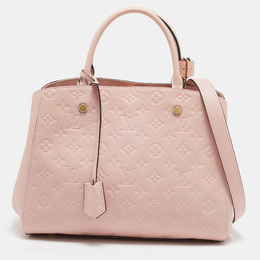Louis Vuitton Rose Ballerine Monogram Empreinte Leather Montaigne BB Bag 1142838