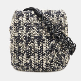 Chanel Multicolor Tweed Leather Camellia Chain Shoulder Bag 1144048