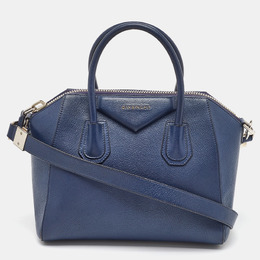 Givenchy Navy Blue Leather Small Antigona Satchel 1144470