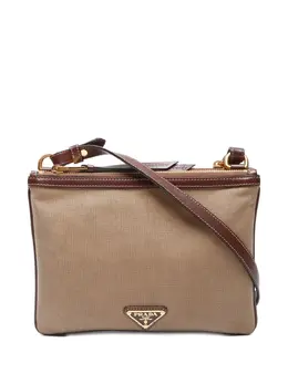 Prada 2010-2020 logo-jacquard shoulder bag 30020005