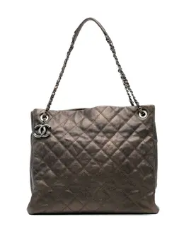 Chanel 2012-2013 Large Quilted Iridescent Caviar Chic Tall Shopping tote bag 30059242