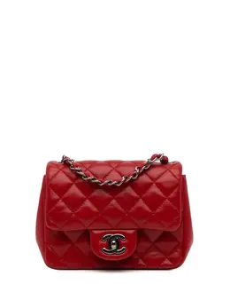 Chanel 2014-2015 Mini Square Classic Lambskin Single Flap crossbody bag 30060192
