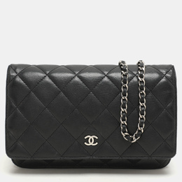 Chanel Black Quilted Leather WOC Bag 1143090