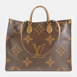 Louis Vuitton Brown Monogram Canvas Giant OnTheGo GM Tote Bag 1145165