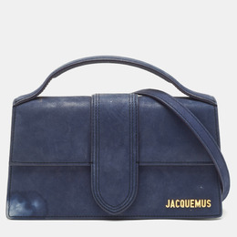 Jacquemus Navy Blue Le Grand Bambino Top Handle Bag 1144600
