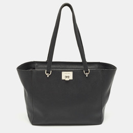 Michael Kors Black Leather Tina Zip Shopper Tote 1144642