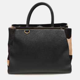 Fendi Tricolor Leather Medium 2Jours Tote 1145778