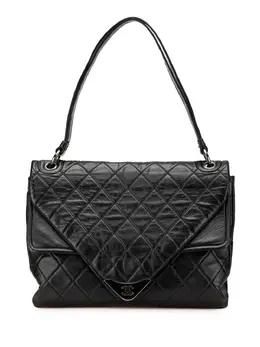 Chanel 2006-2008 Quilted Lambskin Padded Envelope Double Flap shoulder bag 30066446