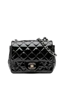 Chanel 2014-2015 Mini Square Classic Patent Single Flap crossbody bag 30066700