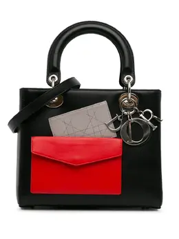 Christian Dior 2014 Medium Calfskin Pockets Lady Dior satchel 30083563