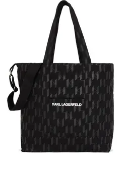 Сумка-тоут с монограммой Karl Lagerfeld, черный 29164944 | черный