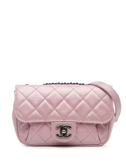 Chanel 2015-2016 Mini Quilted Metallic Calfskin Coco Pleats Chain Flap crossbody bag 30099250