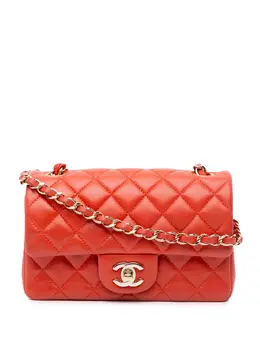 Chanel 2017-2018 Mini Rectangular Classic Lambskin Single Flap crossbody bag 30099270