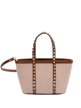 Valentino Garavani Rockstud Canvas Mini Tote wb0r05qcerdv