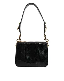 Dolce & Gabbana Black Exotic Leather Shoulder Sling Clutch Bag bag4600
