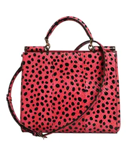 Dolce & Gabbana Pink Exotic Leather Top Handle Tote Crossbody Bag bag4602