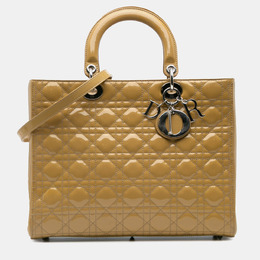 Christian Dior Yellow Large Patent Cannage Lady Christian Dior Bag 1130937