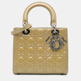 Christian Dior Brown Medium Patent Cannage Lady Christian Dior Bag 1131034