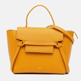 Celine Yellow Nano Grained Calfskin Belt Bag 1146526