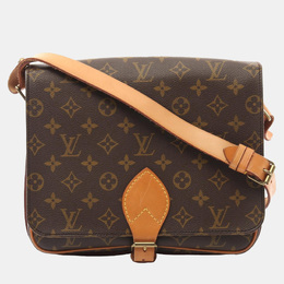 Louis Vuitton Brown Monogram Canvas Cartouchiere GM Shoulder Bag 1146866