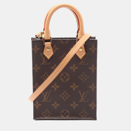 Louis Vuitton Brown Monogram Canvas Petit Sac Plat Crossbody Bag 1146890