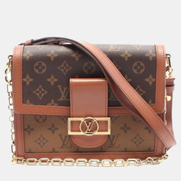 Louis Vuitton Brown Monogram Reverse Canvas Dauphine Shoulder Bag 1146927