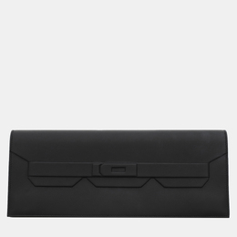 Hermes Noir Swift Leather Shadow Birkin Cut Clutch Bag 1147265