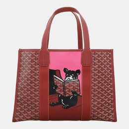 Goyard Red Coated Canvas Villette MM Tote Bag 1147312
