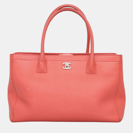 Chanel Peach Leather Executive Cerf Tote Bag 1147347