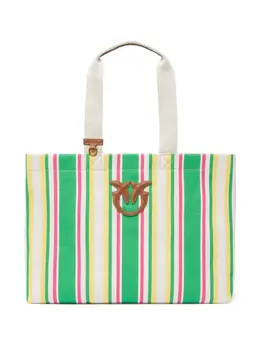 Pinko striped tote bag 27215718
