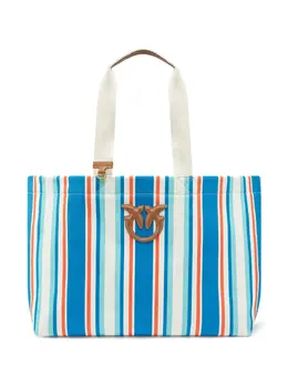 Pinko logo-patch tote bag 27216368