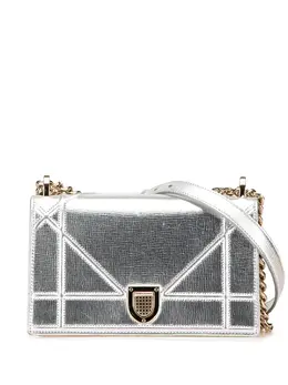 Christian Dior 2016 Small Metallic Grained Calfskin Diorama Flap crossbody bag 30103531