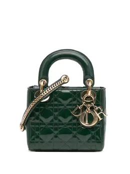 Christian Dior 2019 Mini Patent Cannage Lady Dior satchel 30110682