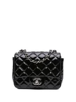 Chanel 2012-2013 Mini Square Classic Patent Single Flap crossbody bag 30110890