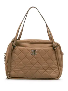 Chanel 2012 Quilted Iridescent Calfskin Relax CC satchel 30110901