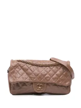 Chanel 2012 Large Quilted Glazed Caviar Shiva Flap crossbody bag 30113008