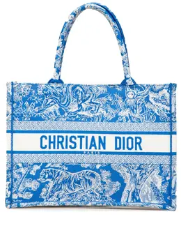 Christian Dior 2022 Medium Canvas Embroidered Dioriviera Toile De Jouy Book tote bag 30134709