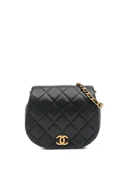 Chanel 2021-2024 Mini Quilted Calfskin Coco Mail Clutch with Chain crossbody bag 30135495