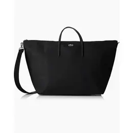 Сумка шоппер Lacoste, фактура зернистая, черный 103799953939